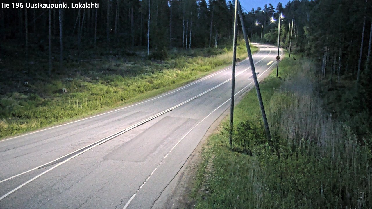 Weather Camera Image Road 196 Uusikaupunki, Lokalahti, Uusikaupunki, Varsinais-Suomi