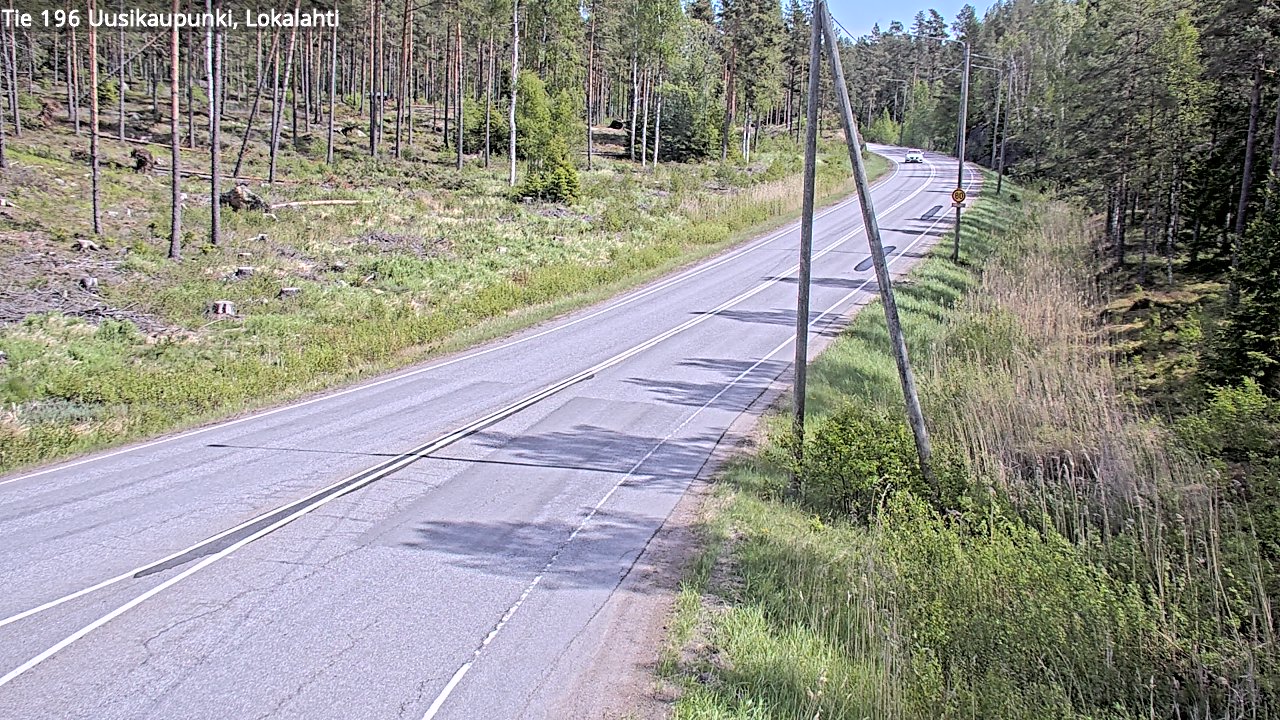 Weather Camera Image Road 196 Uusikaupunki, Lokalahti, Uusikaupunki, Varsinais-Suomi