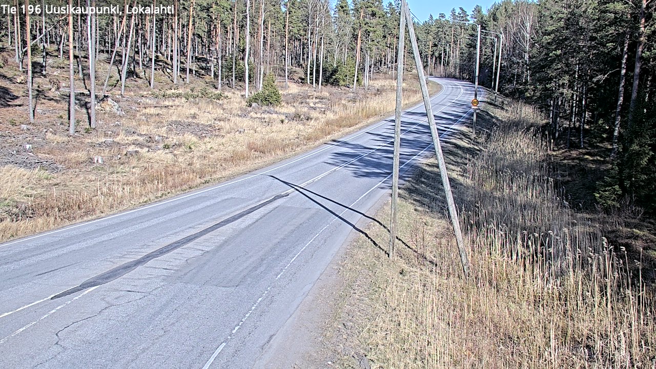 Kelikamerat Kuva Tie 196 Uusikaupunki, Lokalahti, Uusikaupunki, Varsinais-Suomi