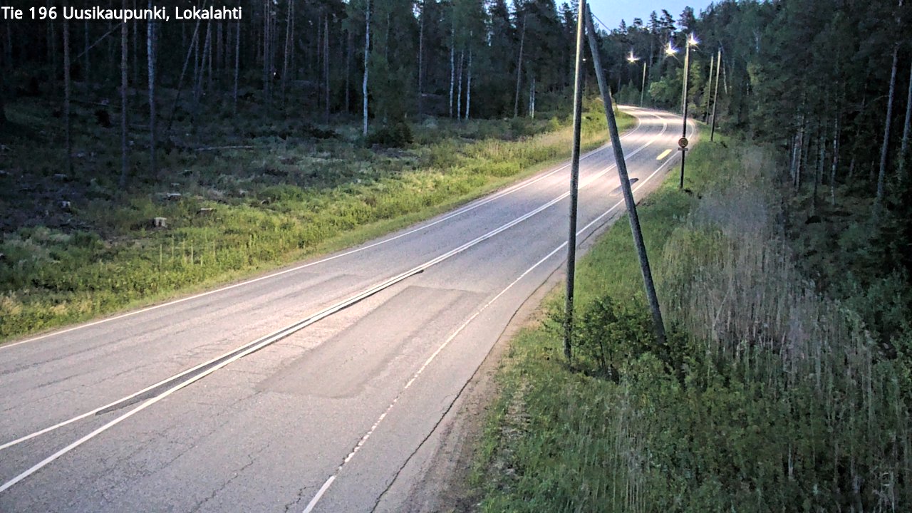 Weather Camera Image Road 196 Uusikaupunki, Lokalahti, Uusikaupunki, Varsinais-Suomi