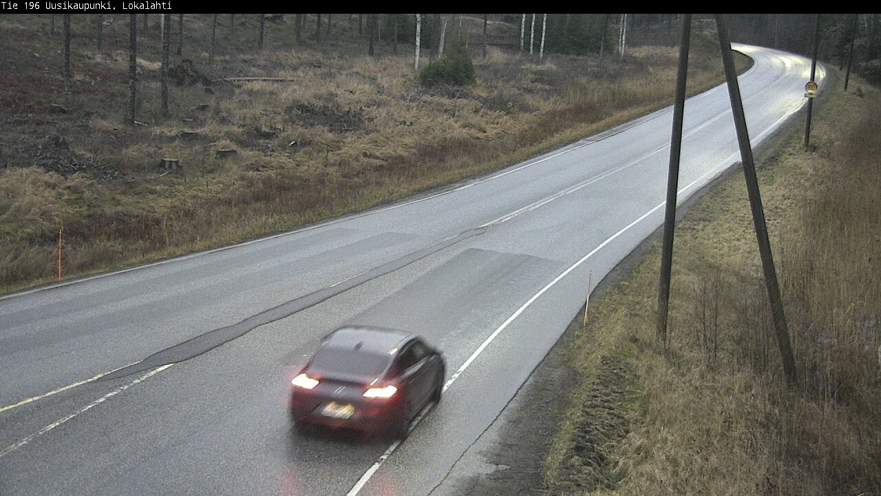 Weather Camera Image Road 196 Uusikaupunki, Lokalahti, Uusikaupunki, Varsinais-Suomi