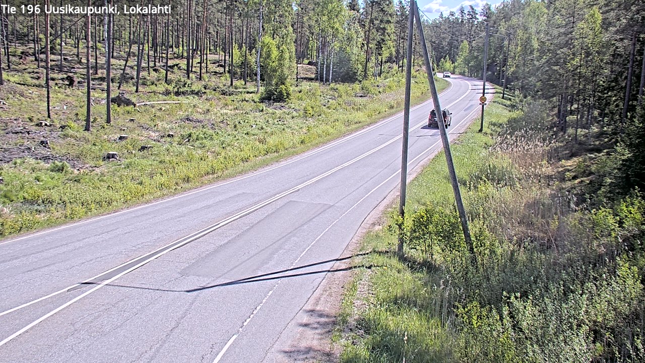 Weather Camera Image Road 196 Uusikaupunki, Lokalahti, Uusikaupunki, Varsinais-Suomi