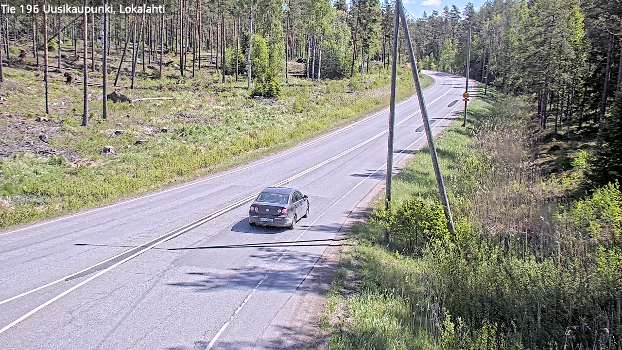 Weather Camera Image Road 196 Uusikaupunki, Lokalahti, Uusikaupunki, Varsinais-Suomi