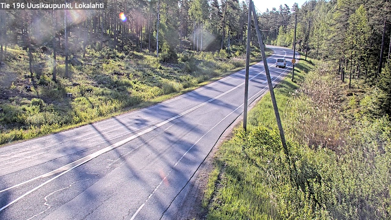 Weather Camera Image Road 196 Uusikaupunki, Lokalahti, Uusikaupunki, Varsinais-Suomi