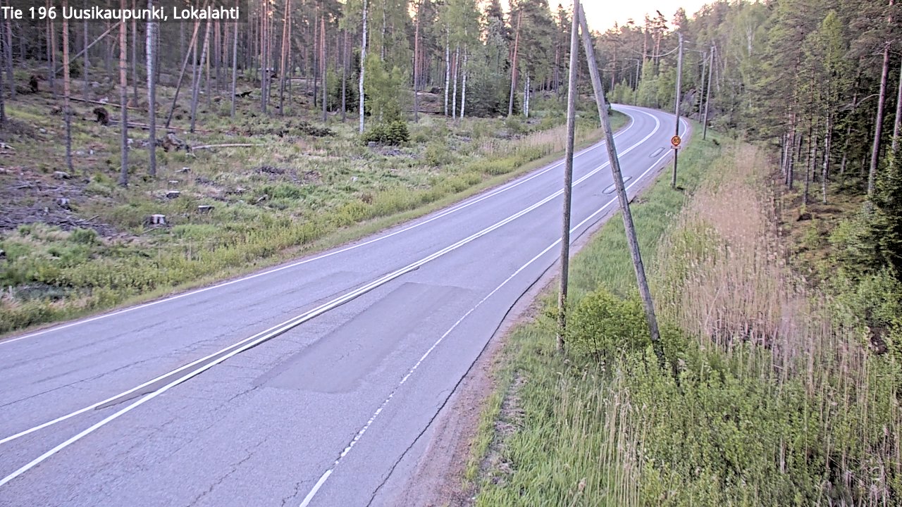 Weather Camera Image Road 196 Uusikaupunki, Lokalahti, Uusikaupunki, Varsinais-Suomi