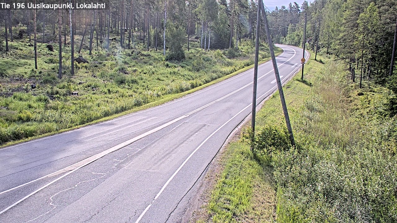 Weather Camera Image Road 196 Uusikaupunki, Lokalahti, Uusikaupunki, Varsinais-Suomi