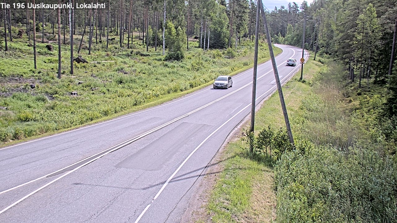 Kelikamerat Kuva Tie 196 Uusikaupunki, Lokalahti, Uusikaupunki, Varsinais-Suomi
