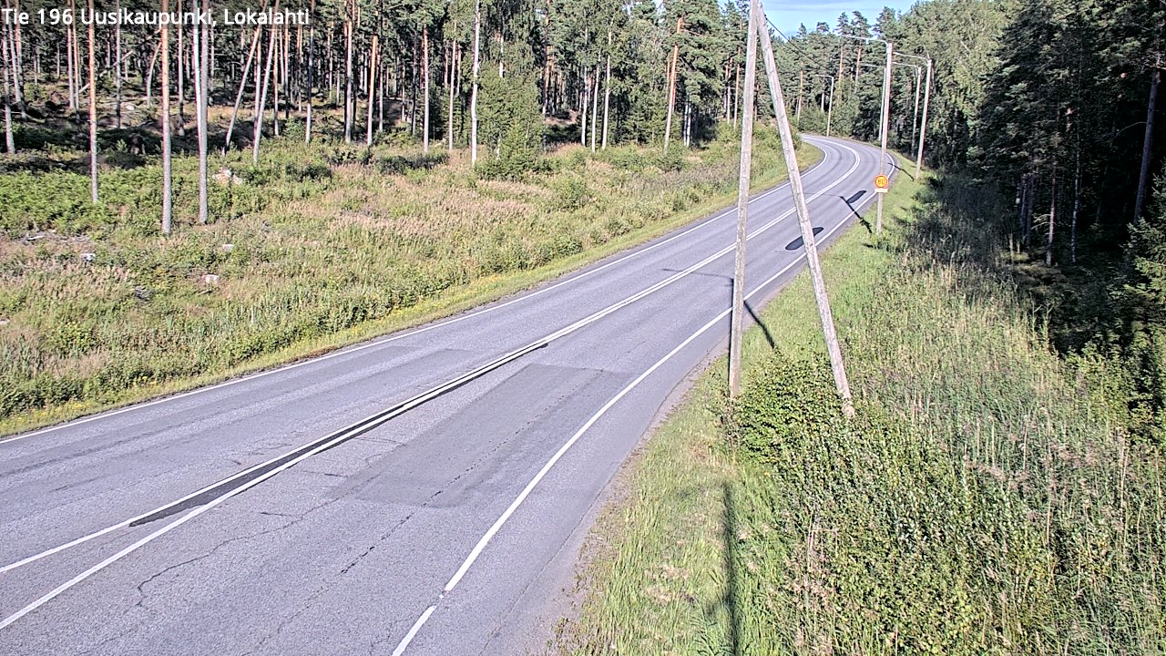 Kelikamerat Kuva Tie 196 Uusikaupunki, Lokalahti, Uusikaupunki, Varsinais-Suomi