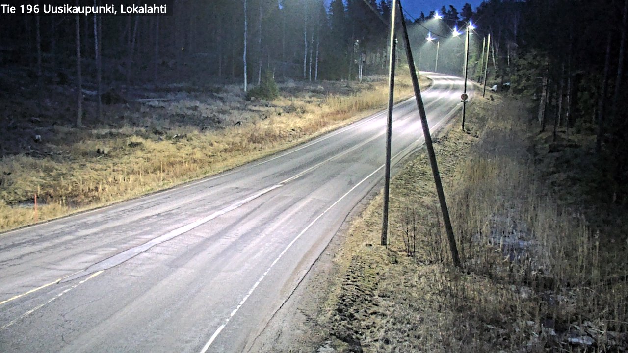 Weather Camera Image Road 196 Uusikaupunki, Lokalahti, Uusikaupunki, Varsinais-Suomi