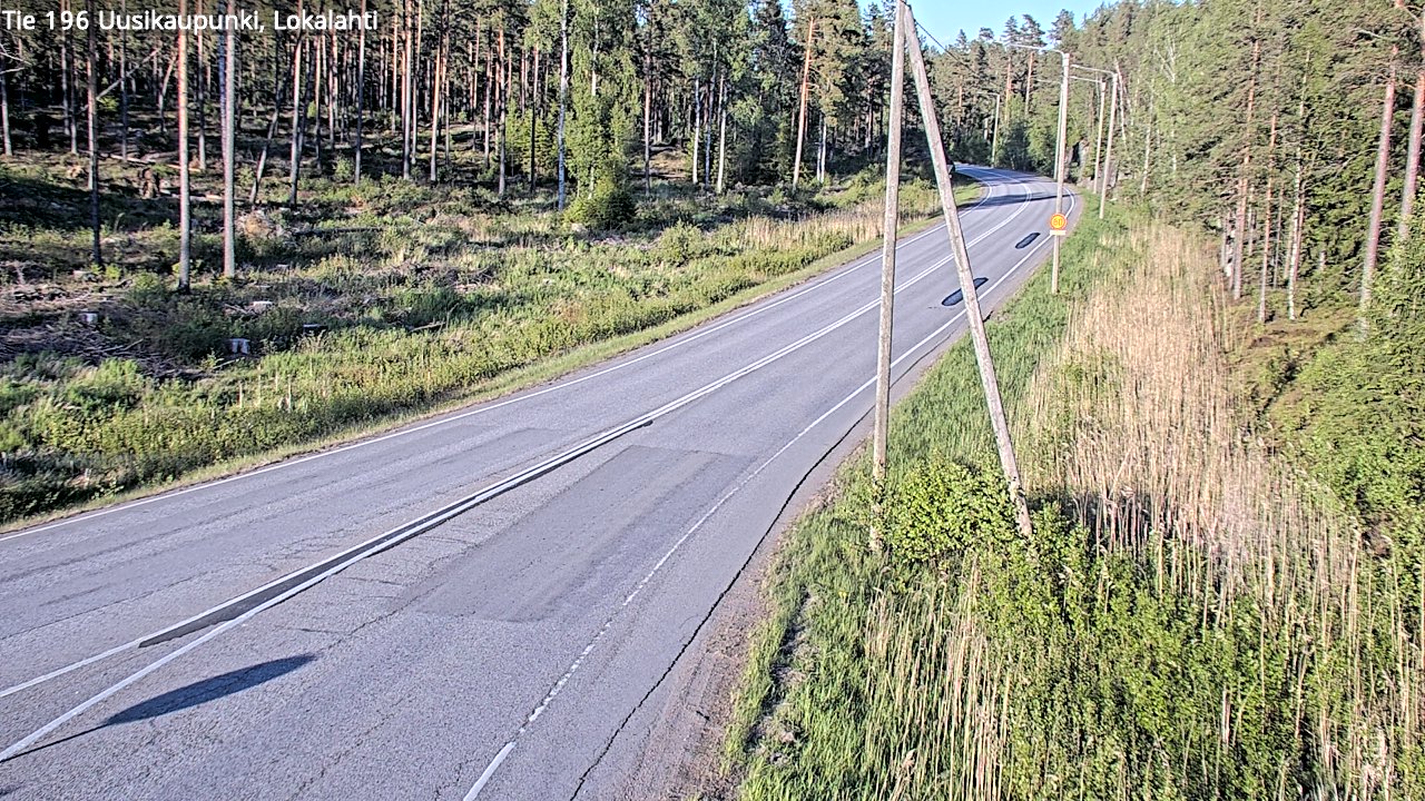 Weather Camera Image Road 196 Uusikaupunki, Lokalahti, Uusikaupunki, Varsinais-Suomi