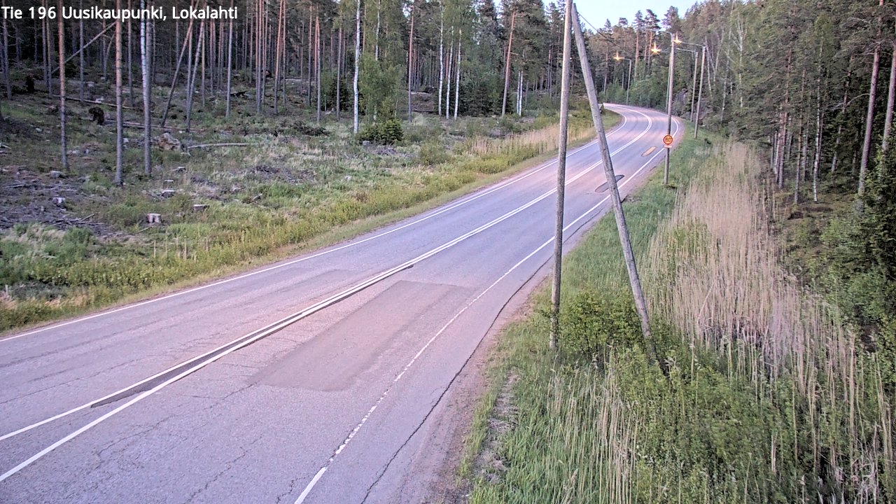 Weather Camera Image Road 196 Uusikaupunki, Lokalahti, Uusikaupunki, Varsinais-Suomi