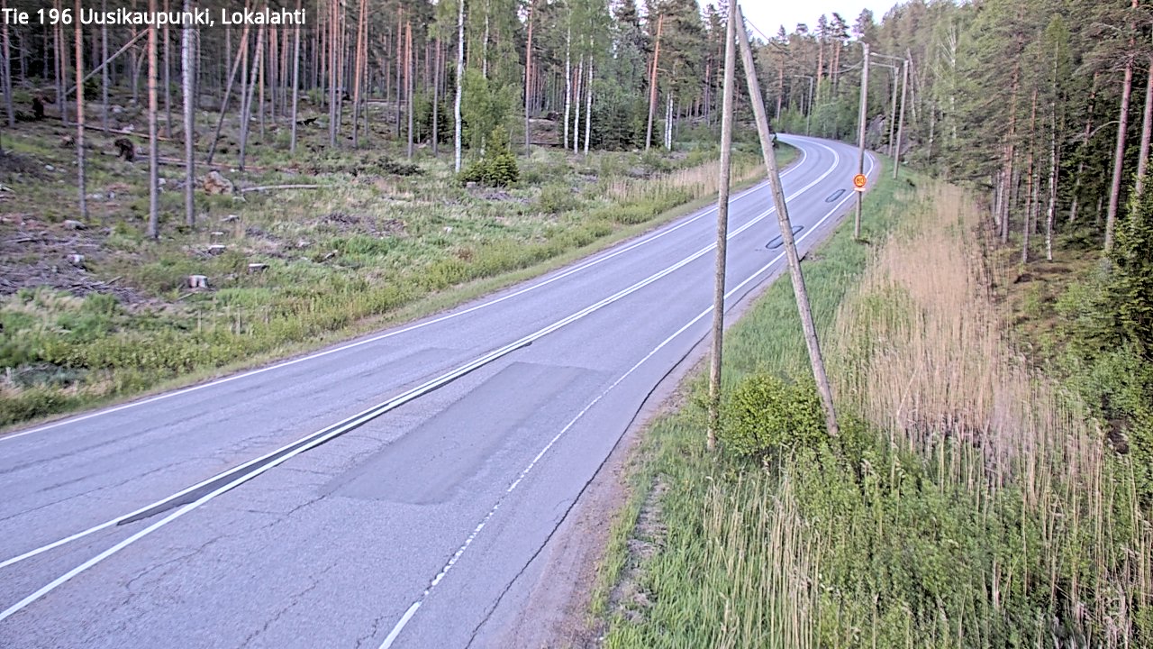 Weather Camera Image Road 196 Uusikaupunki, Lokalahti, Uusikaupunki, Varsinais-Suomi