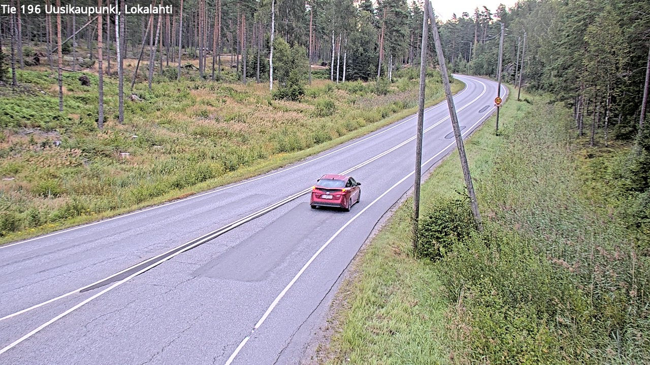 Weather Camera Image Road 196 Uusikaupunki, Lokalahti, Uusikaupunki, Varsinais-Suomi