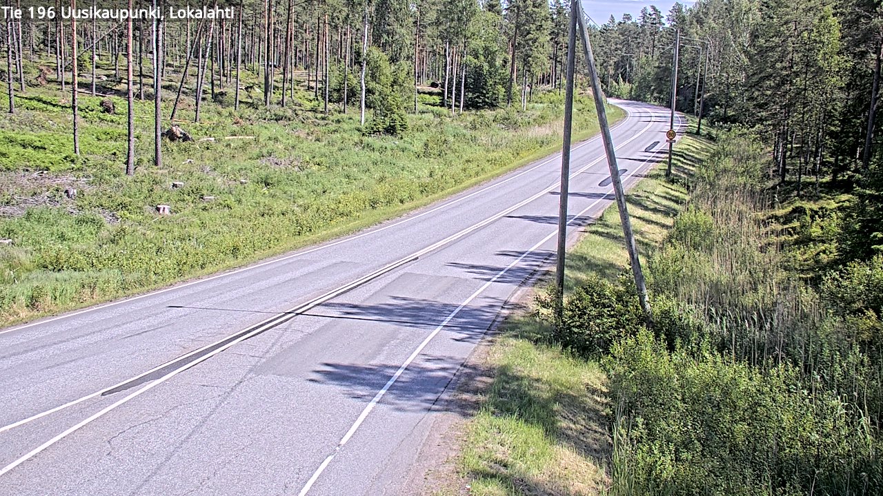 Kelikamerat Kuva Tie 196 Uusikaupunki, Lokalahti, Uusikaupunki, Varsinais-Suomi