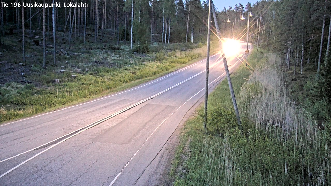 Weather Camera Image Road 196 Uusikaupunki, Lokalahti, Uusikaupunki, Varsinais-Suomi