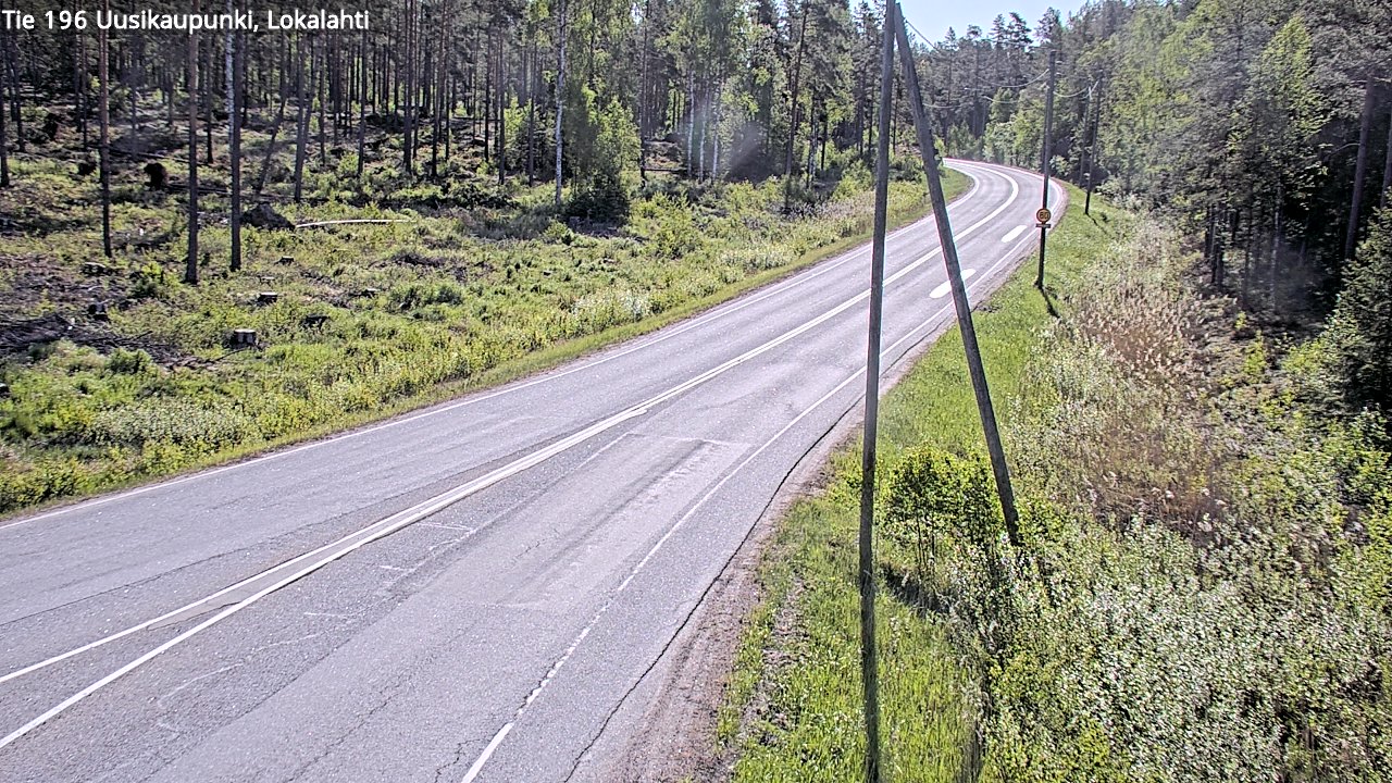 Weather Camera Image Road 196 Uusikaupunki, Lokalahti, Uusikaupunki, Varsinais-Suomi