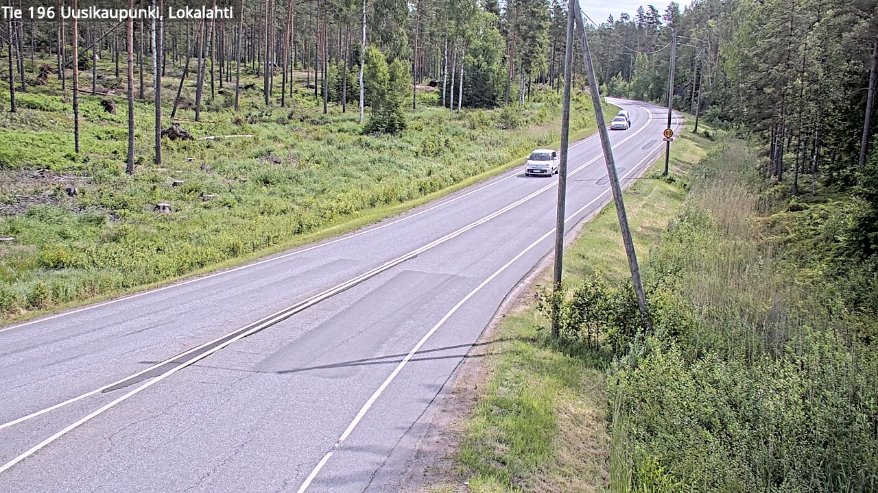 Kelikamerat Kuva Tie 196 Uusikaupunki, Lokalahti, Uusikaupunki, Varsinais-Suomi
