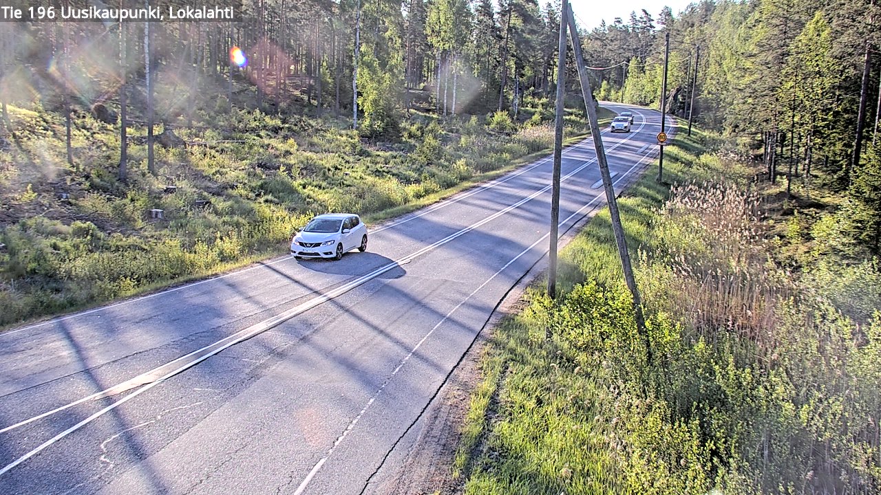 Weather Camera Image Road 196 Uusikaupunki, Lokalahti, Uusikaupunki, Varsinais-Suomi