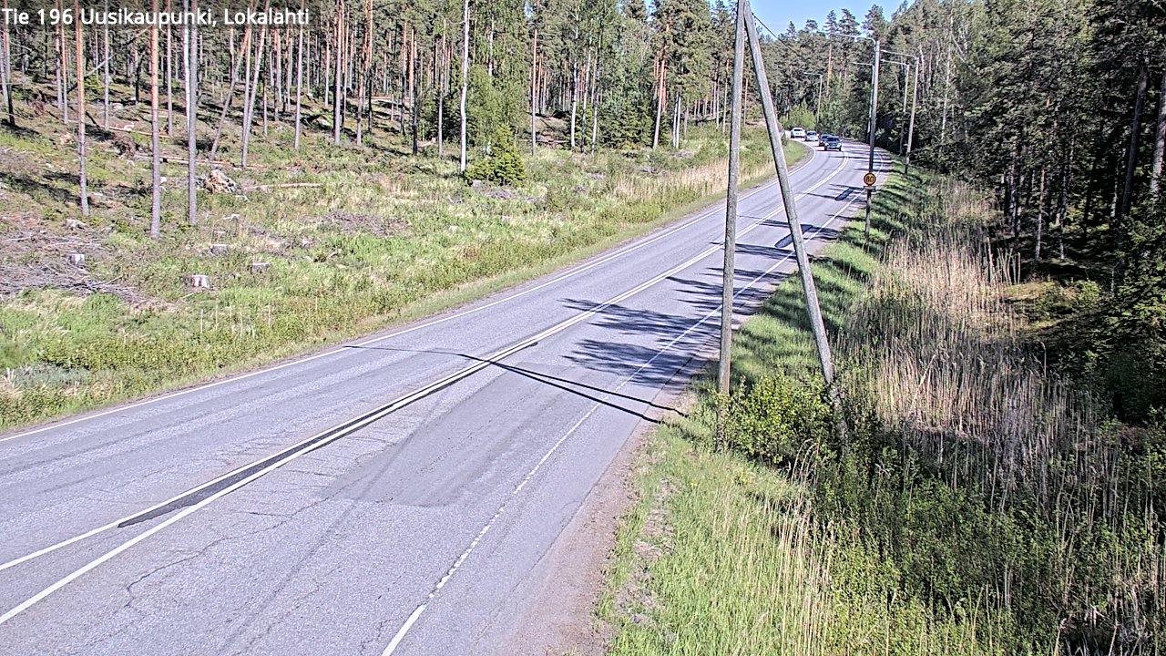 Weather Camera Image Road 196 Uusikaupunki, Lokalahti, Uusikaupunki, Varsinais-Suomi