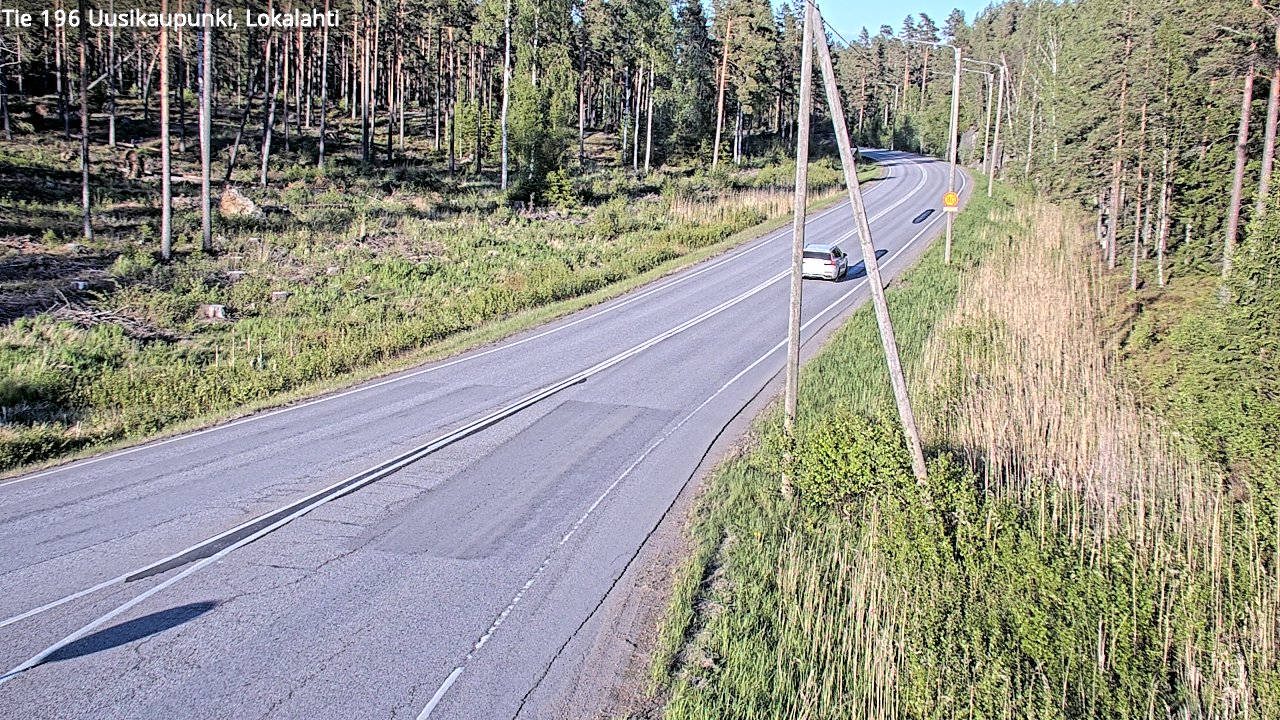 Weather Camera Image Road 196 Uusikaupunki, Lokalahti, Uusikaupunki, Varsinais-Suomi