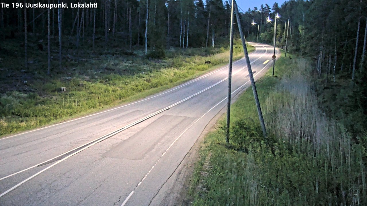 Weather Camera Image Road 196 Uusikaupunki, Lokalahti, Uusikaupunki, Varsinais-Suomi