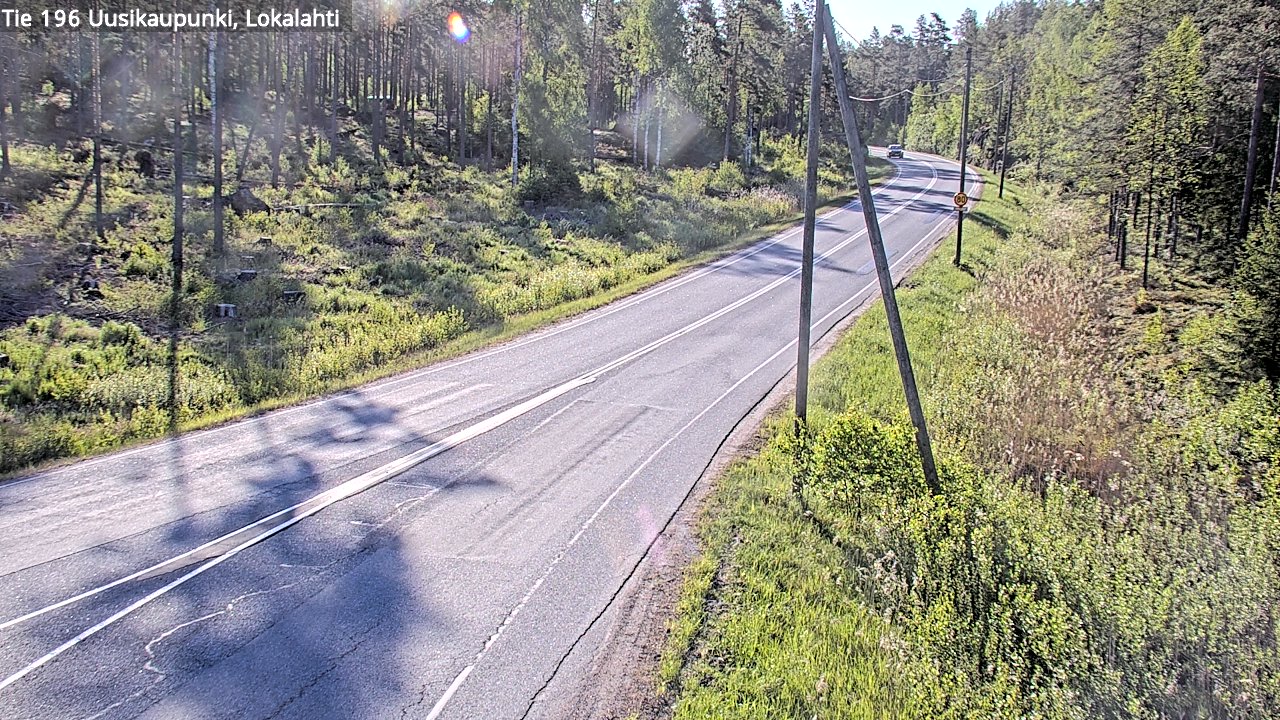 Weather Camera Image Road 196 Uusikaupunki, Lokalahti, Uusikaupunki, Varsinais-Suomi