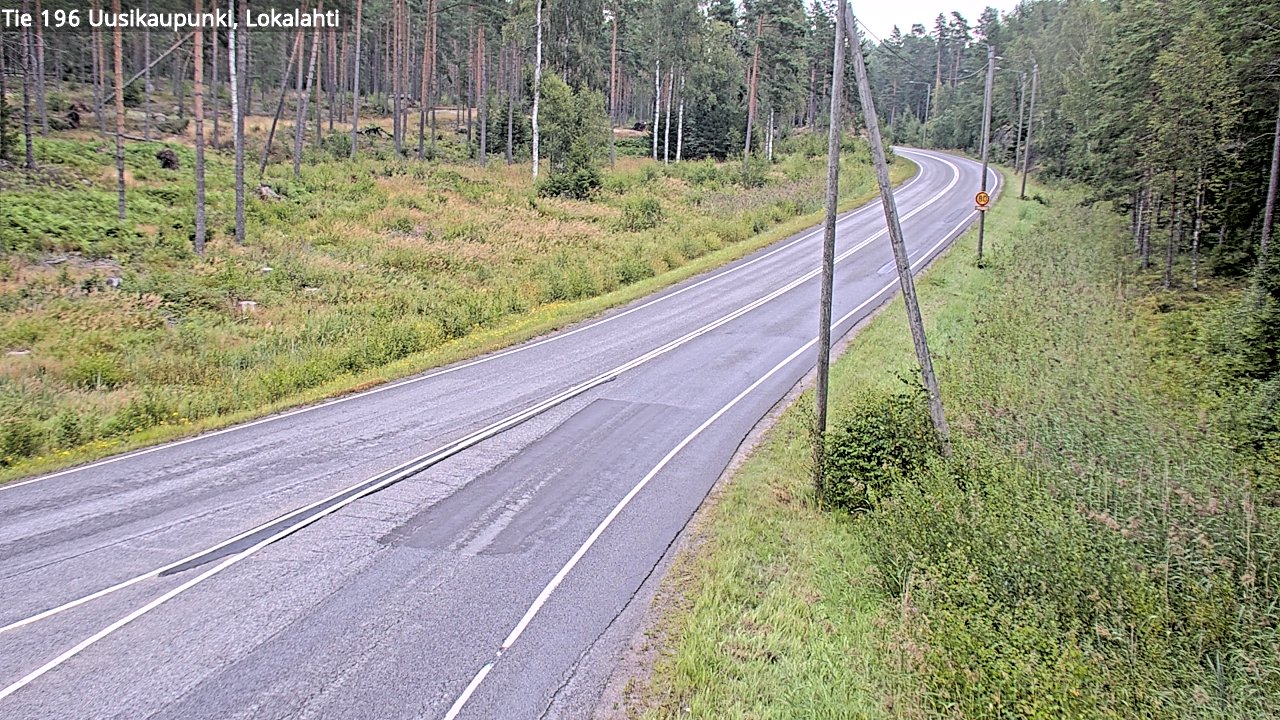Weather Camera Image Road 196 Uusikaupunki, Lokalahti, Uusikaupunki, Varsinais-Suomi