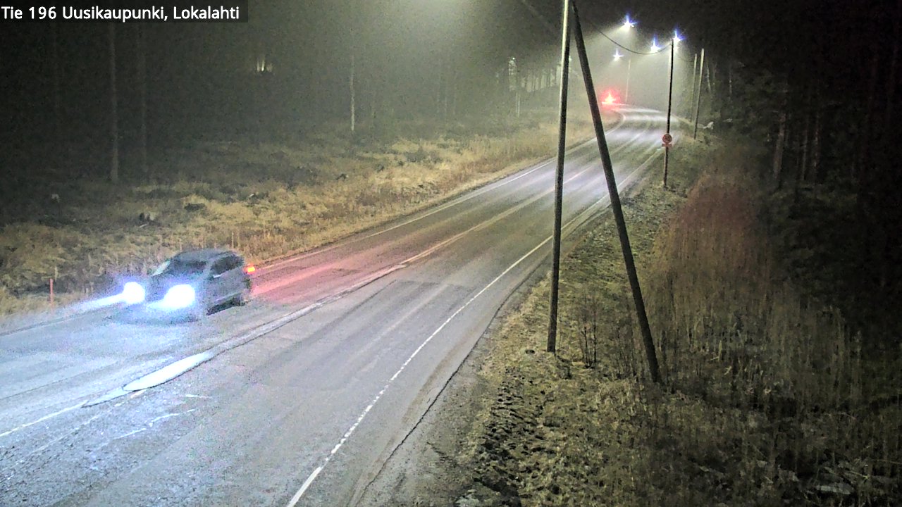 Weather Camera Image Road 196 Uusikaupunki, Lokalahti, Uusikaupunki, Varsinais-Suomi