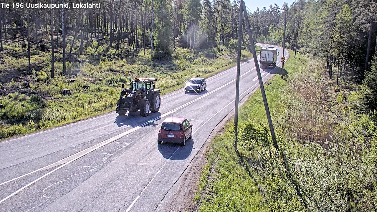Weather Camera Image Road 196 Uusikaupunki, Lokalahti, Uusikaupunki, Varsinais-Suomi