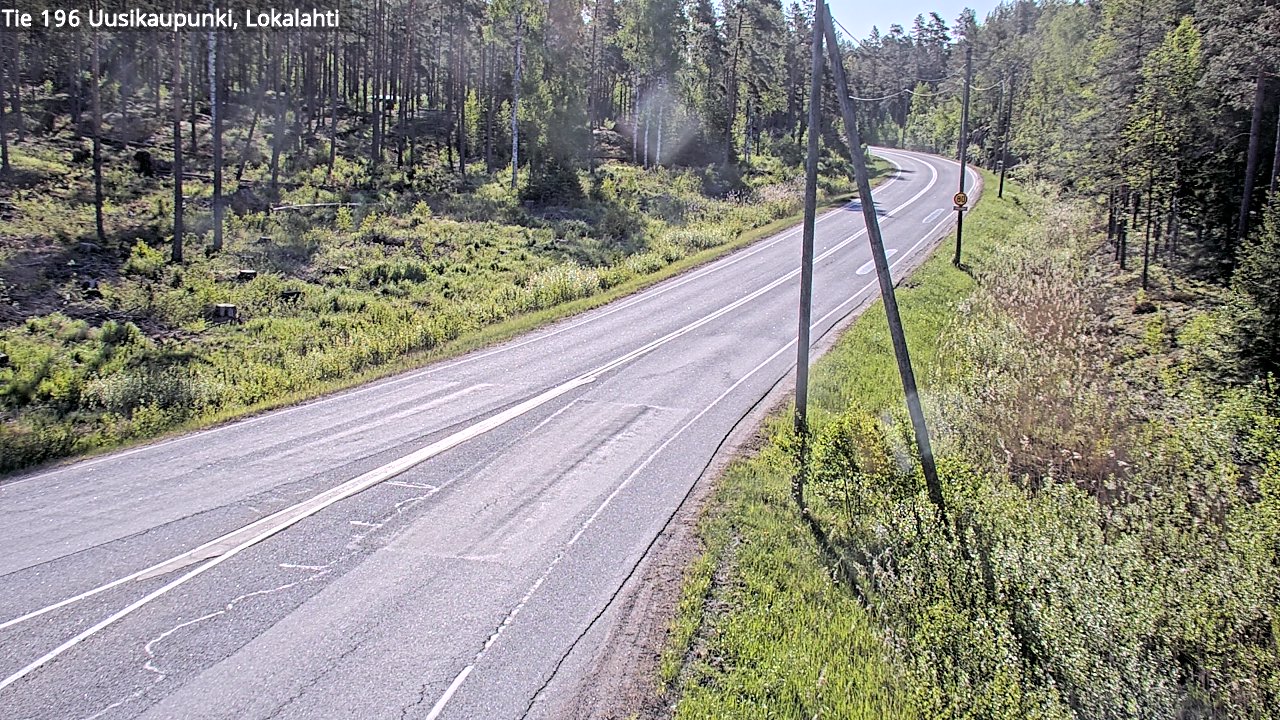Weather Camera Image Road 196 Uusikaupunki, Lokalahti, Uusikaupunki, Varsinais-Suomi