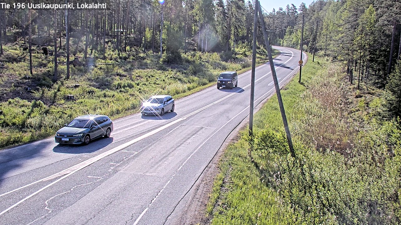 Weather Camera Image Road 196 Uusikaupunki, Lokalahti, Uusikaupunki, Varsinais-Suomi