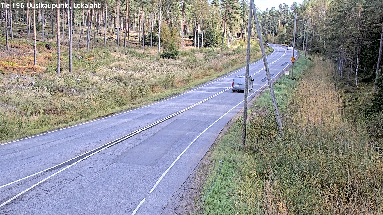 Kelikamerat Kuva Tie 196 Uusikaupunki, Lokalahti, Uusikaupunki, Varsinais-Suomi