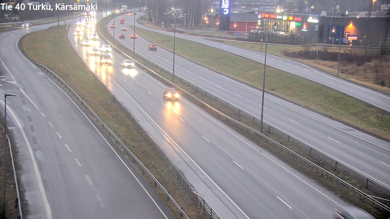 Weather Camera Image Väg 40 Åbo, Kärsämäki, Turku, Varsinais-Suomi