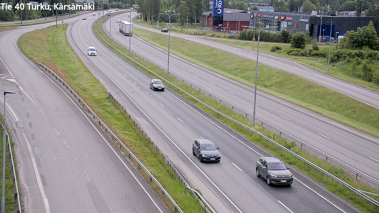 Weather Camera Image Väg 40 Åbo, Kärsämäki, Turku, Varsinais-Suomi