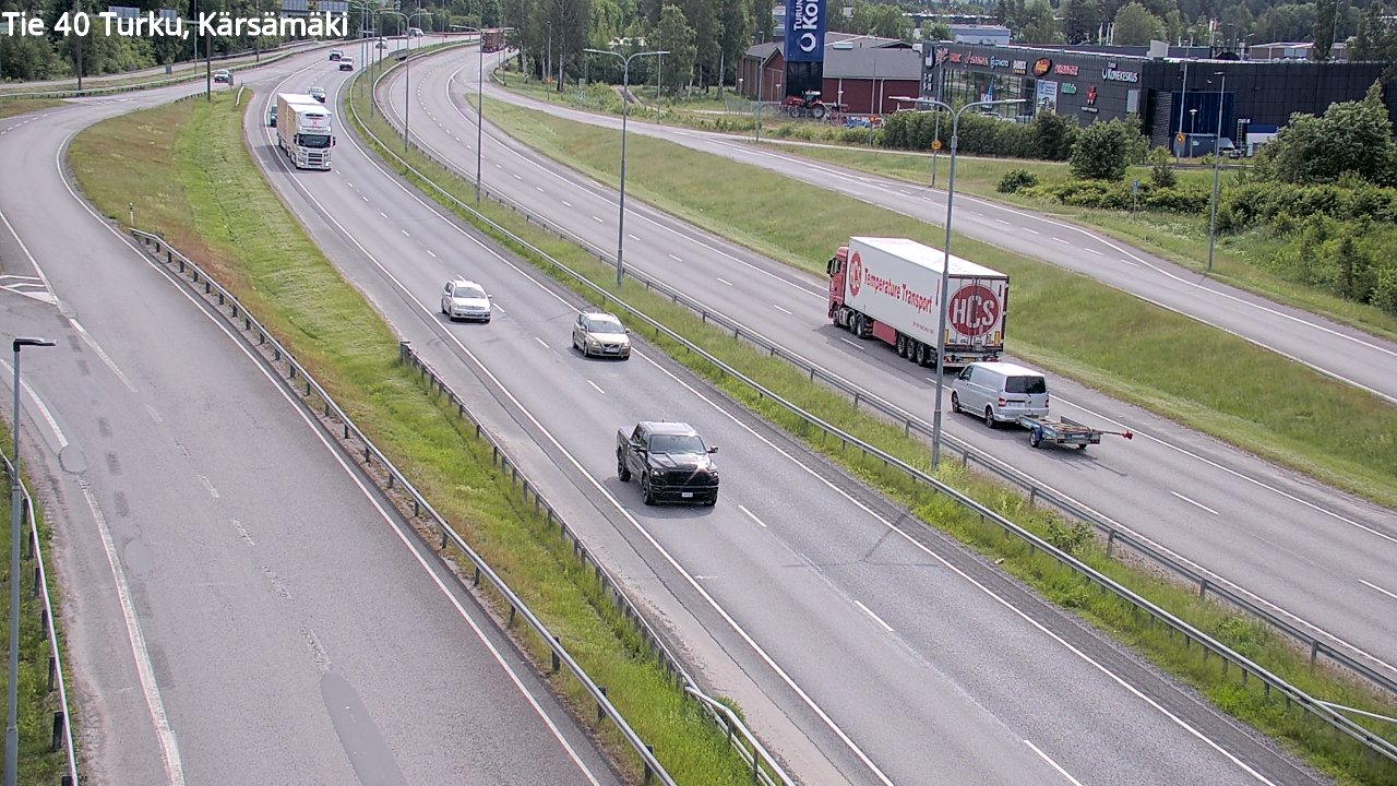 Weather Camera Image Väg 40 Åbo, Kärsämäki, Turku, Varsinais-Suomi