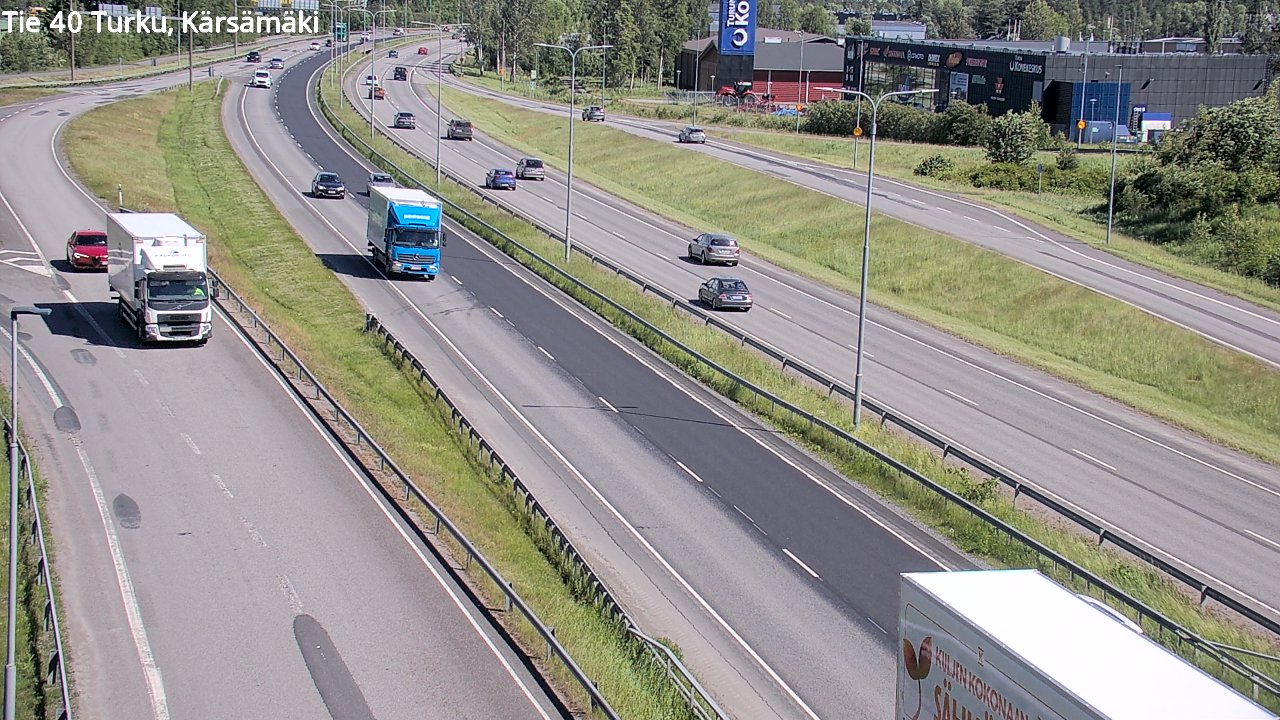 Weather Camera Image Väg 40 Åbo, Kärsämäki, Turku, Varsinais-Suomi
