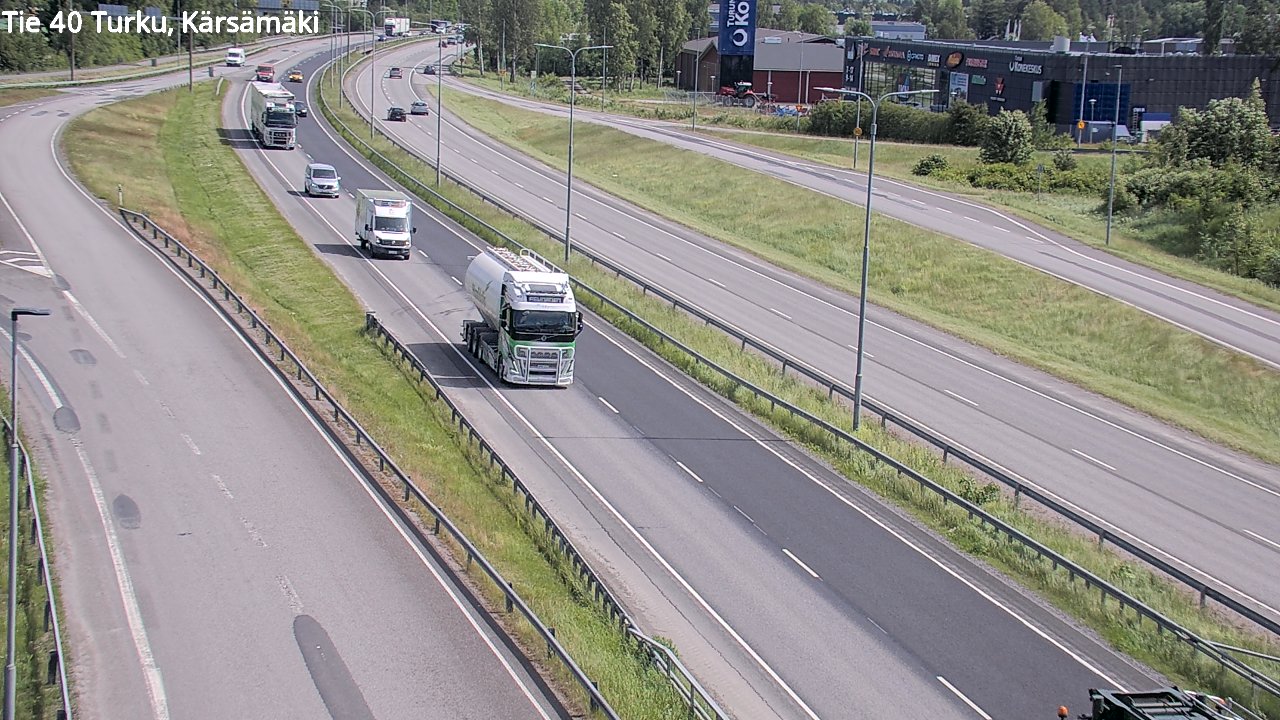 Weather Camera Image Väg 40 Åbo, Kärsämäki, Turku, Varsinais-Suomi