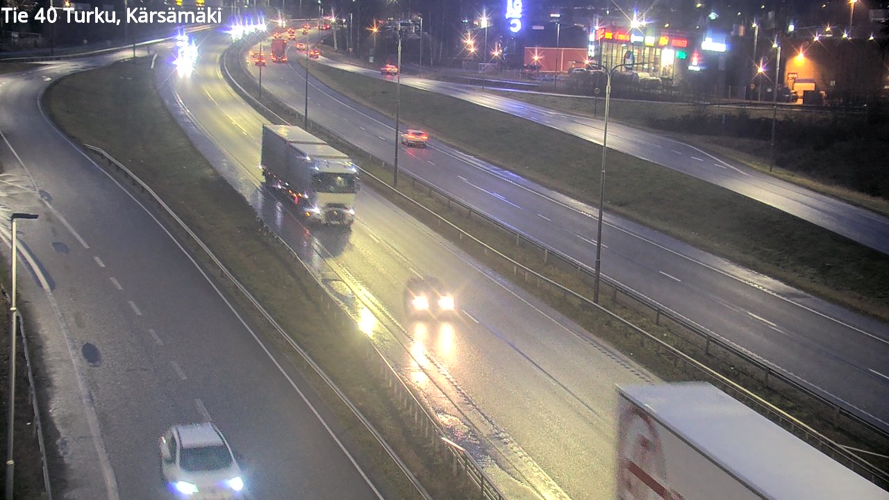 Weather Camera Image Väg 40 Åbo, Kärsämäki, Turku, Varsinais-Suomi