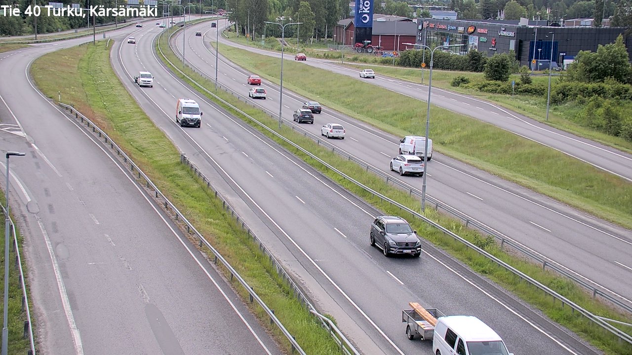 Weather Camera Image Väg 40 Åbo, Kärsämäki, Turku, Varsinais-Suomi