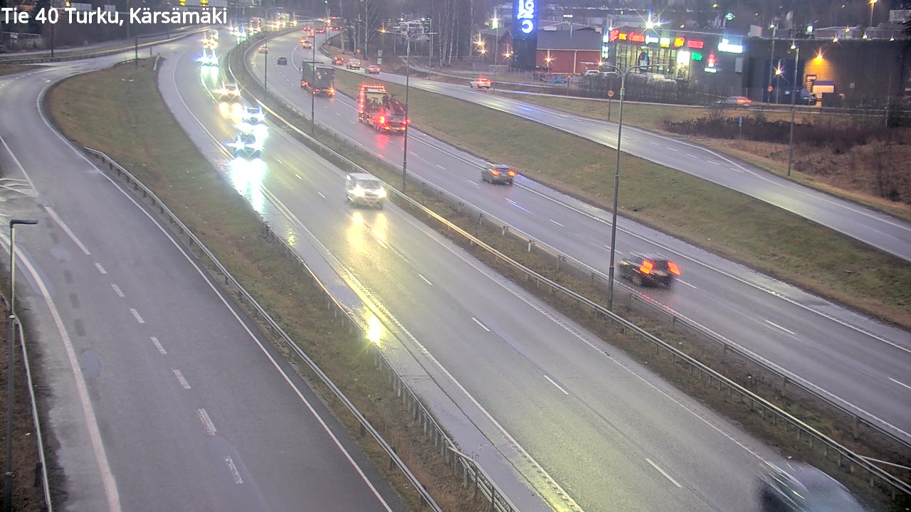 Weather Camera Image Väg 40 Åbo, Kärsämäki, Turku, Varsinais-Suomi