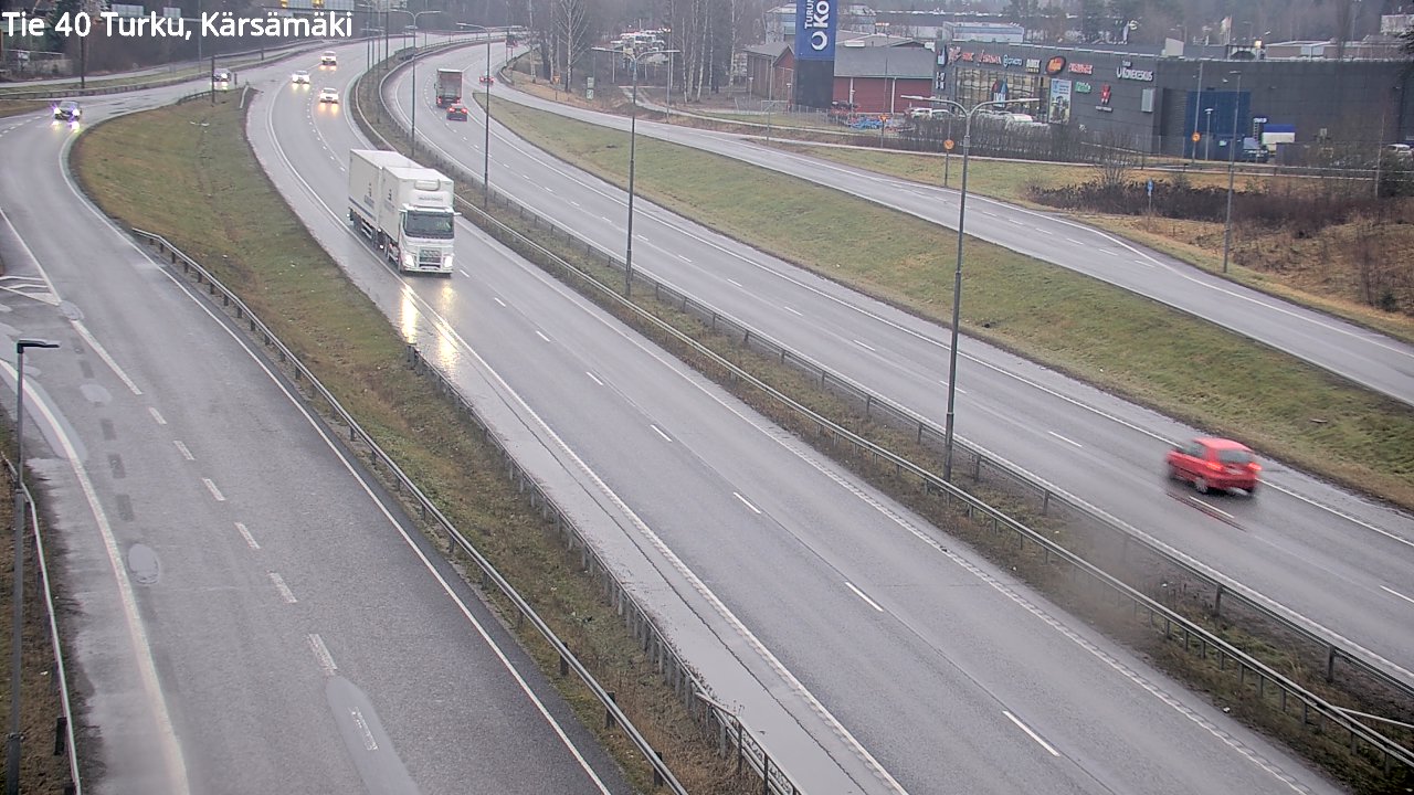 Weather Camera Image Väg 40 Åbo, Kärsämäki, Turku, Varsinais-Suomi