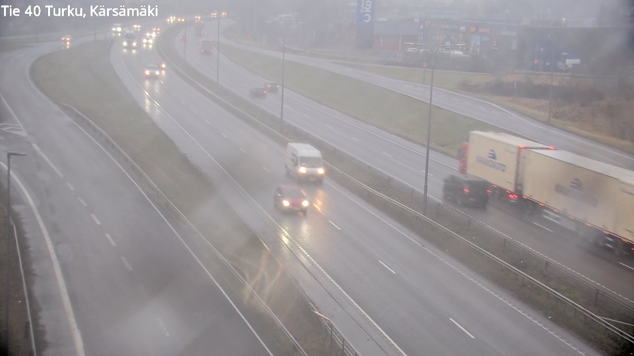 Weather Camera Image Väg 40 Åbo, Kärsämäki, Turku, Varsinais-Suomi