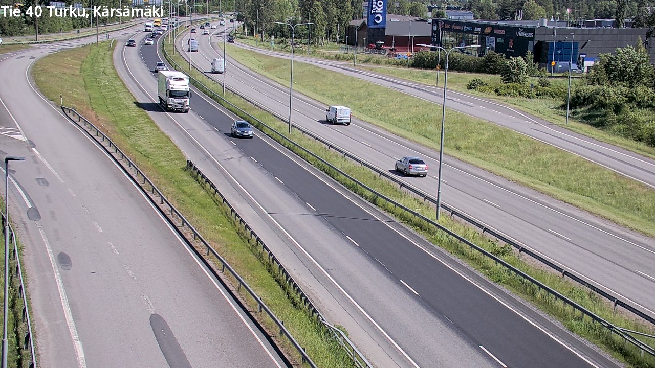 Weather Camera Image Väg 40 Åbo, Kärsämäki, Turku, Varsinais-Suomi