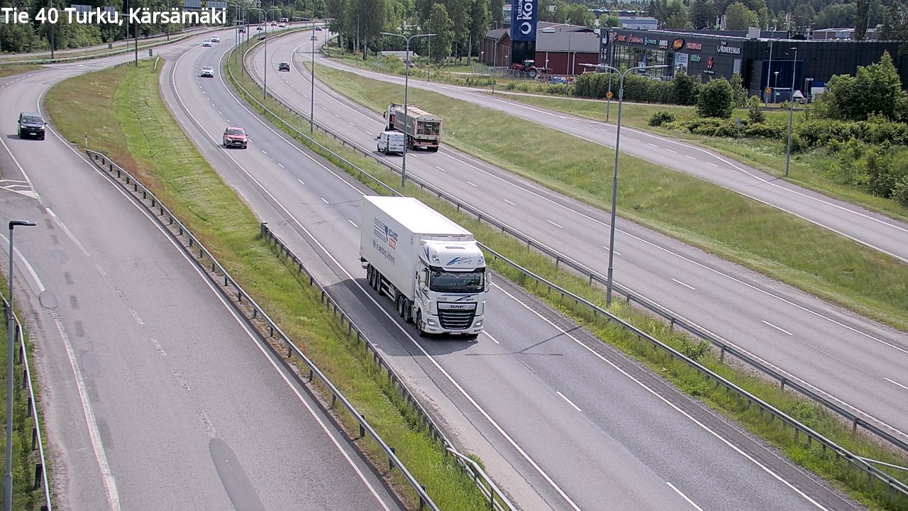 Weather Camera Image Väg 40 Åbo, Kärsämäki, Turku, Varsinais-Suomi
