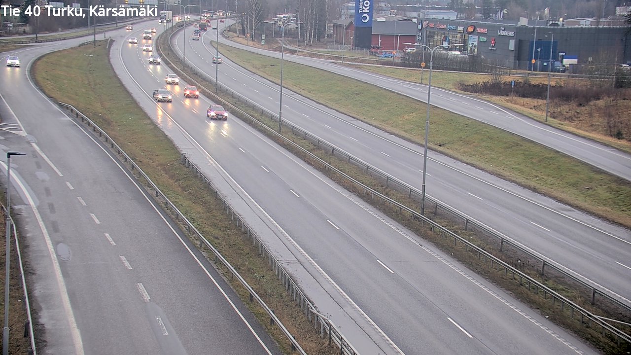 Weather Camera Image Väg 40 Åbo, Kärsämäki, Turku, Varsinais-Suomi