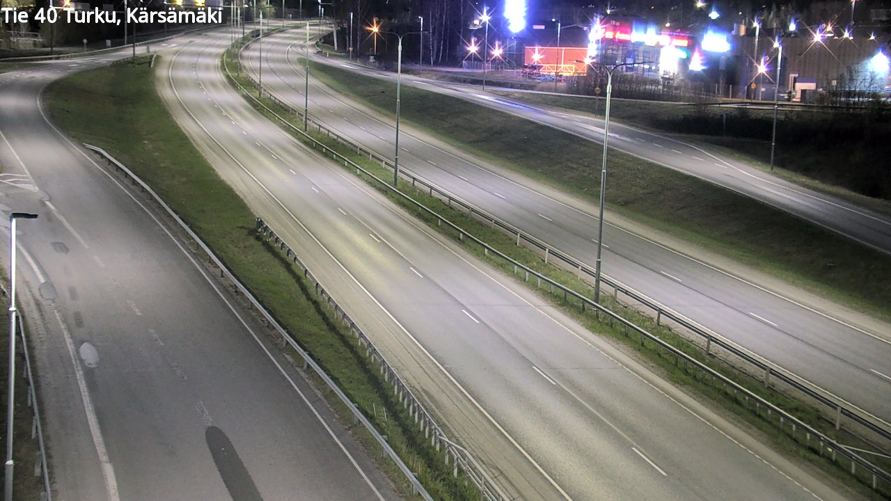 Weather Camera Image Väg 40 Åbo, Kärsämäki, Turku, Varsinais-Suomi
