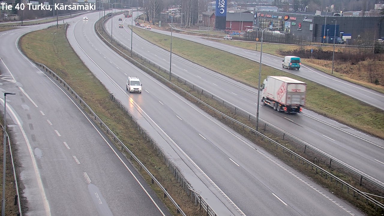 Weather Camera Image Väg 40 Åbo, Kärsämäki, Turku, Varsinais-Suomi