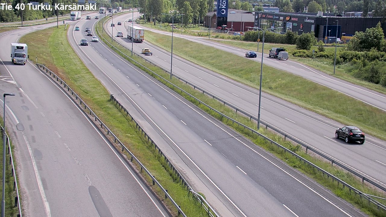 Weather Camera Image Väg 40 Åbo, Kärsämäki, Turku, Varsinais-Suomi