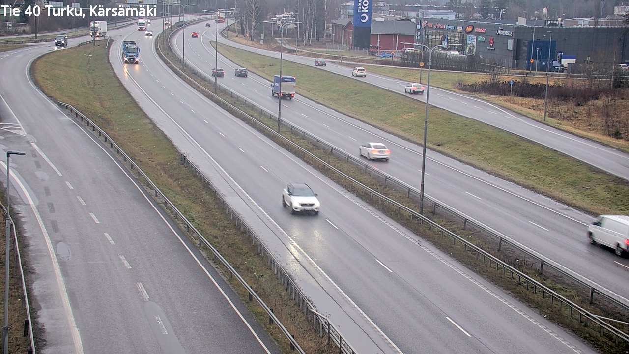 Weather Camera Image Väg 40 Åbo, Kärsämäki, Turku, Varsinais-Suomi