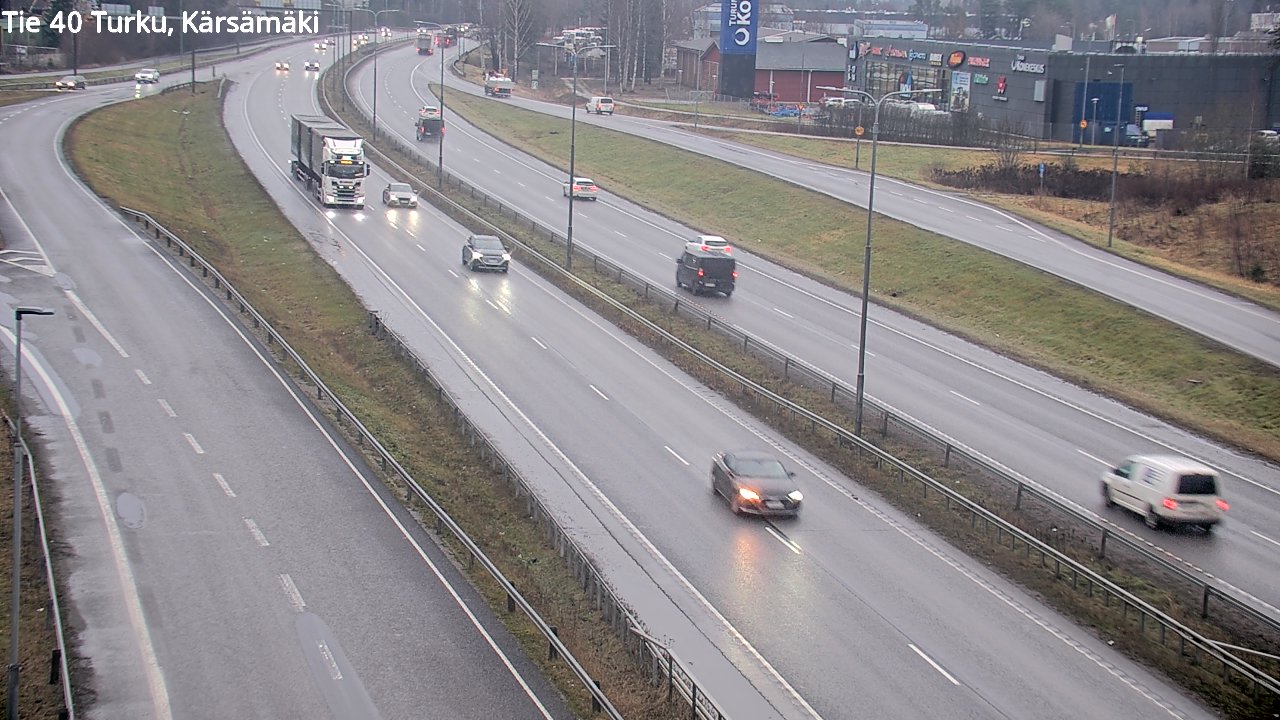 Weather Camera Image Väg 40 Åbo, Kärsämäki, Turku, Varsinais-Suomi